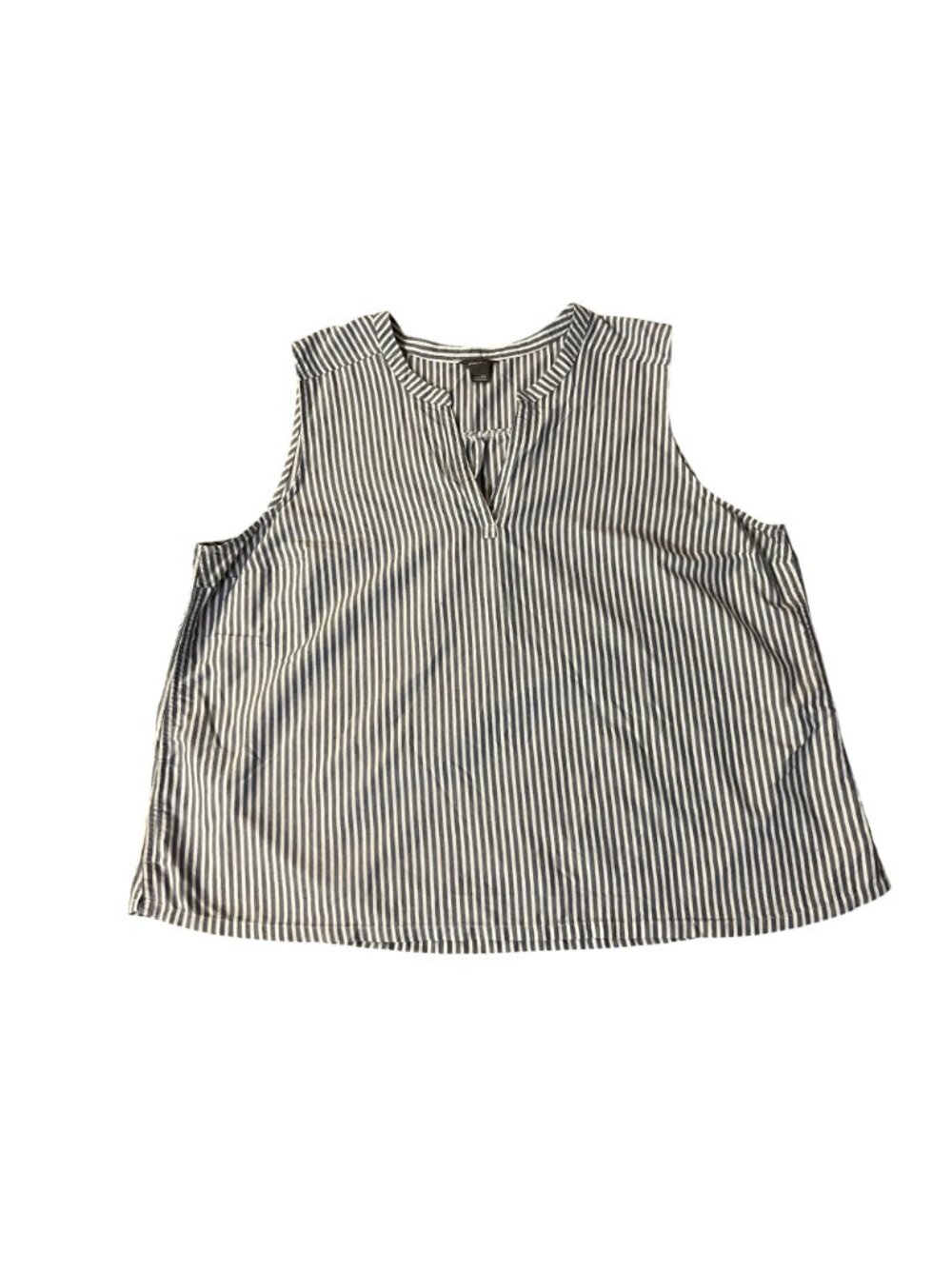 Eddie Bauer Striped Sleeveless Top Womens 2XL Blue White Used - Picture 3 of 11